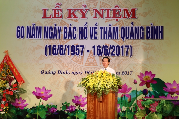 Đồng chí Võ Văn Thưởng, Ủy viên Bộ Chính trị, Bí thư Trung ương Đảng, Trưởng ban Tuyên giáo Trung ương phát biểu tại Lễ kỷ niệm.